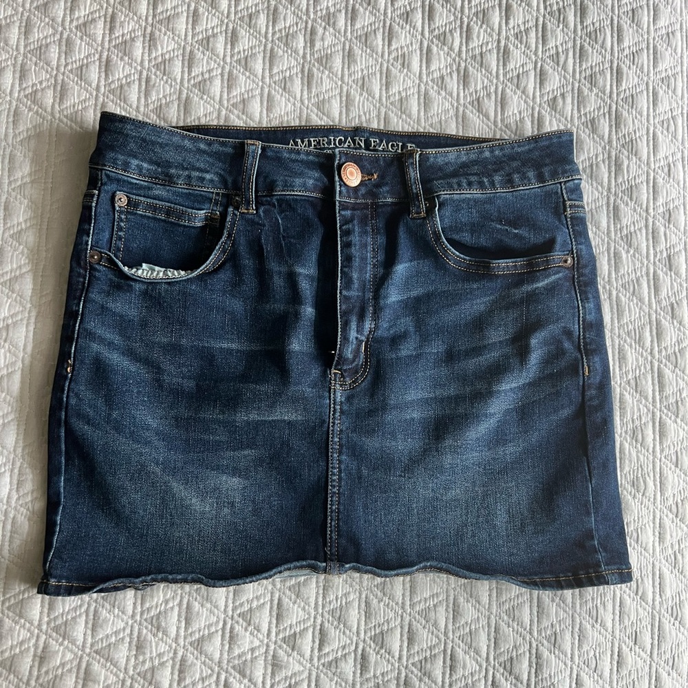 American Eagle Hi-Rise Mini Denim Skirt size 12